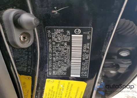 2005 Lexus Es 330 z USA, uszkodzony, nr VIN JTHBA30G550023851